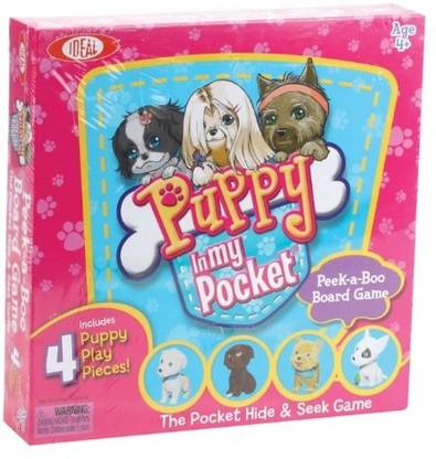 ideal Puppy In My Pocket PeekaBoo Board Game Party & Fun Board Game