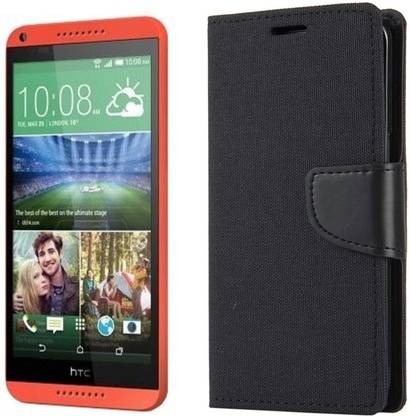 Dgeot Wallet Case Cover for HTC Desire 816 Dual Sim (Orange, 8 GB) (1.5 GB RAM)