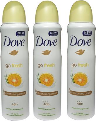 डोव लेमन (3 का पैक) डिओडोरेंट स्प्रे  -  महिलाओं के लिए