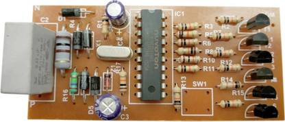 E mart Micro Controller based led light blinking circuit, led chaser Micro Controller Board Electronic Hobby Kit