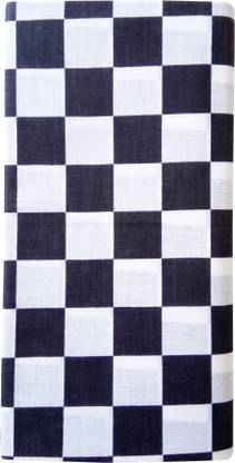 SUNDAR Checkered White, Black Lungi