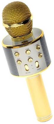 Gentle e kart ND WS-858 Wireless Handheld Bluetooth Mic with Speaker (Bluetooth Microphone