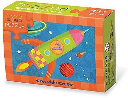 Crocodile Creek 24pc TwoSided PuzzleSolar System