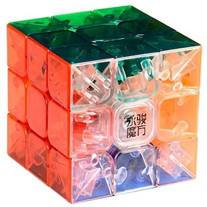 Y & J MoYu 3x3 1 X 3x3x3 YJ Yulong Stickerless Cube Puzzle Transparent