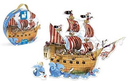 Janod Pirate Ship Giant Floor Puzzle