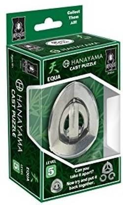 Bepuzzled EQUA Hanayama Cast Metal Brain Teaser Puzzle Level 5