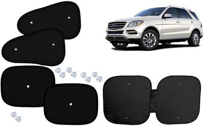 Autokite Side Window, Dashboard Sun Shade For Mercedes Benz ML350