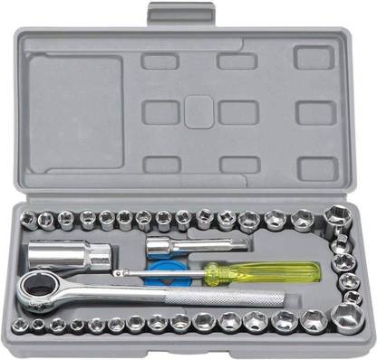 PreeX W S 01 40 in 1 Pcs Wrench Tool Kit & Screwdriver and Socket Set Single Sided Rachet Wrench