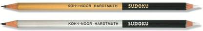 KOHINOOR Sudoku Graphite + Eraser Pencil - 2B - Pack of 2 Pencil