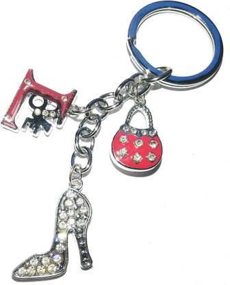 Prime Key Chain Metal Love Lock with Women Sandal Keychain YK Key Chain