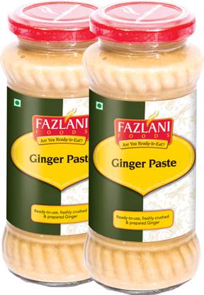 FAZLANI FOODS Ready to Use Ginger Paste (Pack of 2, 300gm each)