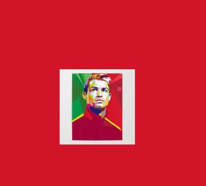 CRISTIANO RONALDO ANIMATED COLORFUL (l=18in X b=12in) Fine Art Print