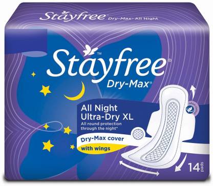 STAYFREE Dry - Max All Night Ultra Sanitary Pad