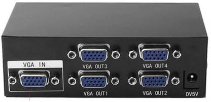Teratech  TV-out Cable 4 Port VGA Splitter Sharing Switch Box (4 VGA out/1 VGA in)