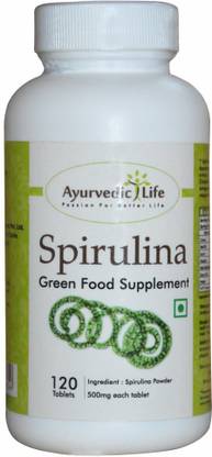 Ayurvedic Life Spirulina 120 Tablets