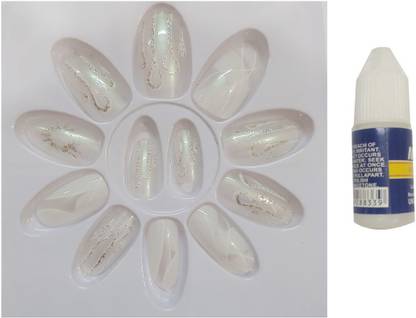 PERKY SACK Gold Glitter Design Print Transparent White, Gold