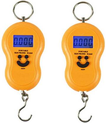 StealODeal Orange Luggage Weighing Scale Capacity 50 Kg (Pack of 2) Balance Scale