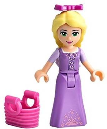 LEGO Disney Princess Tangled Minifigure Rapunzel With 3 Flowers In Hair And Basket