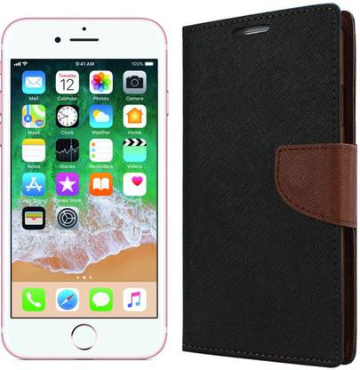 Dgeot Wallet Case Cover for Apple iPhone 7 (Rose Gold, 128 GB)