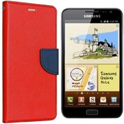 Dgeot Wallet Case Cover for Samsung Galaxy Note GT-N7000 (Blue)