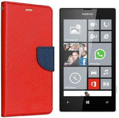 Dgeot Wallet Case Cover for Nokia Lumia 520 (White)
