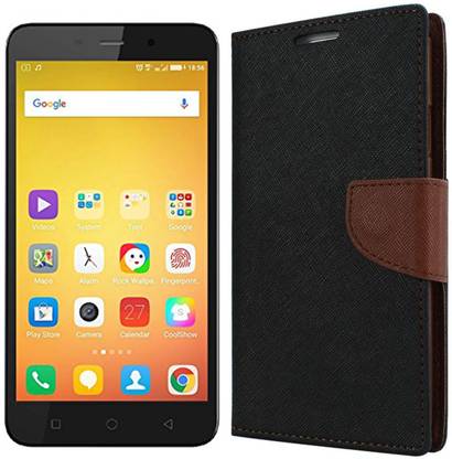 Dgeot Wallet Case Cover for Coolpad Note 3 (Black, 16GB)