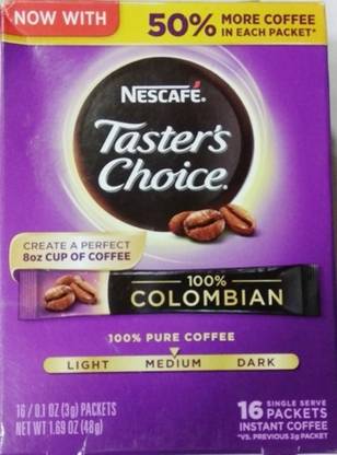 Nescafe Taster's Choice 100% Colombian Instant Coffee