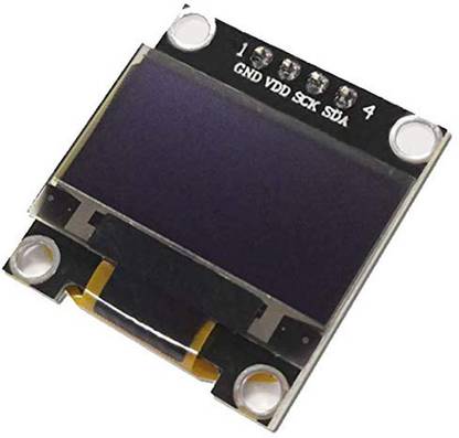 India IoT Shop 0.96 inch White OLED Display Module 128X64 I2C IIC Serial SSD1306 12864 Electronic Components Electronic Hobby Kit