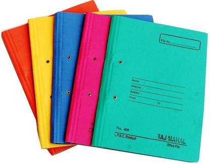Excel Paper Cobra Files with Spring Inside(Pack of 24) Multi color