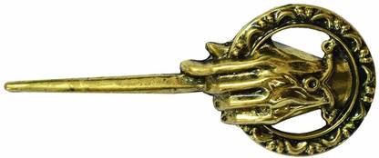 BORING Gold Game of Thrones Ned Stark Hand of The King Pin Key Chain