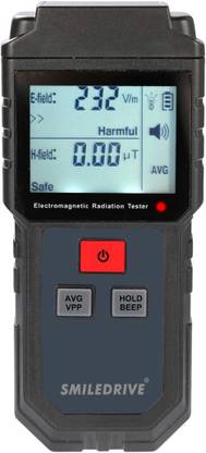 Smiledrive Electromagnetic Radiation Tester EMF Meter Portable Electric Magnetic Field Digital Multimeter