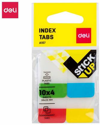 Deli Plastic Film Index Tab self Adhesive Paper Label