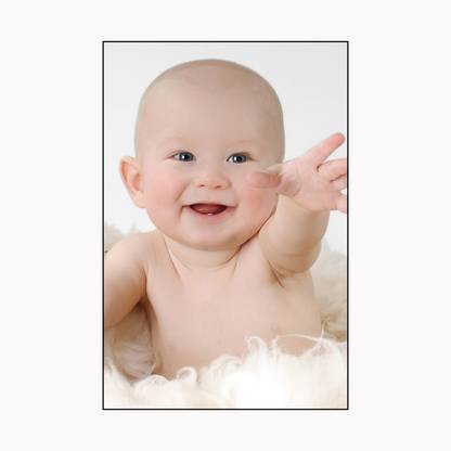 Textured Cute Baby # Poster for Pregnant Women & Expecting Mothers # Smiling Baby Posters # New Born Baby poster with Water Splash Proof 12inch x18 inch (30.5cm X 45.72 cm) Paper Print  (12 inch X 18 inch) main image 1