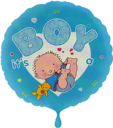 ROCK THE PARTY Printed BABY BOY ROUND SHAPE Balloon