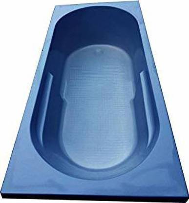 MADONNA Divine Acrylic 5.5 feet Rectangular Bathtub - Alpine Blue Free-standing Bathtub