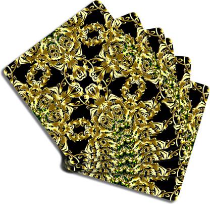 Sitannya Square Wood Coaster Set