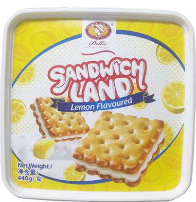 Bellie Lemon Cream Sandwich Biscuits Cream Sandwich Biscuit
