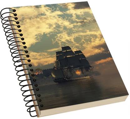 Diagon Alleys Designer Classic A5 Notebook Single Rule 100 Pages
