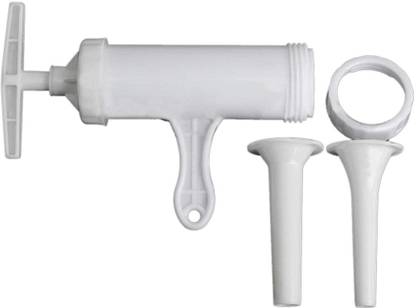 Maxxlite Sausage Casing Set White Manual Sausage Stuffer Sausage Filler Handmade Cooking Hand Press