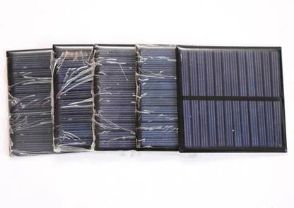 Electronic Spices 6v-100 mAh Pack of 5 Solar Panel