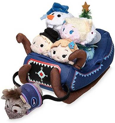 DISNEY Frozen Tsum Tsum Plush Set with 5 Micros  - 8.4 cm