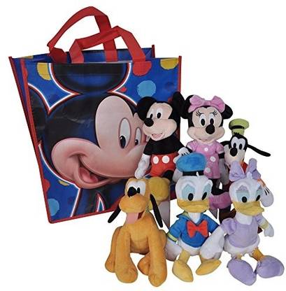 DISNEY 11 Plush Mickey Minnie Mouse Donald Daisy Duck Goofy Pluto 6Pack  - 13.69 cm