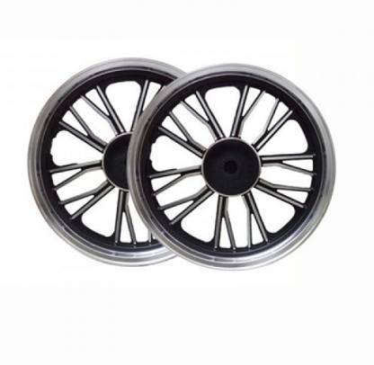 Bullet King Bike Alloy Wheel 10 Front, Rear Alloy Aluminium Royal Enfield Classic 350 Motorbike Tyre Rim