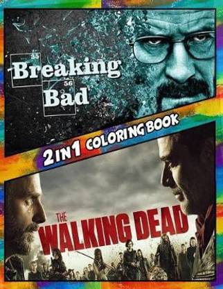 2 in 1 Coloring Book Breaking Bad and The Walking Dead