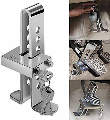 Znee Smart ZSC66 Stainless Steel Pedal Lock Rod or for Brake Clutch Throttle Adjustable Anti Theft Security Lock System for Manza Gear Lock