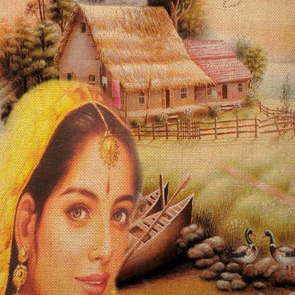 देहाती स्टोर कॉटन, जूट कुशिओन्स कवर