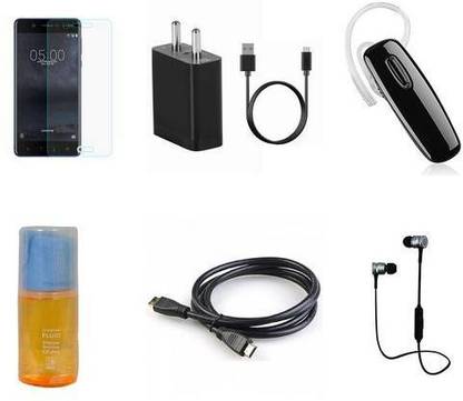 Mudshi Screen Protector Accessory Combo for Nokia 5.1
