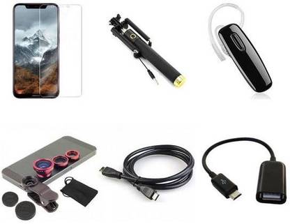Mudshi Screen Protector Accessory Combo for Nokia 8.1