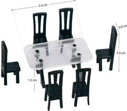 R D MODELS Dining table 6 Seater ( Scale-1:50 ) Model Building Kit