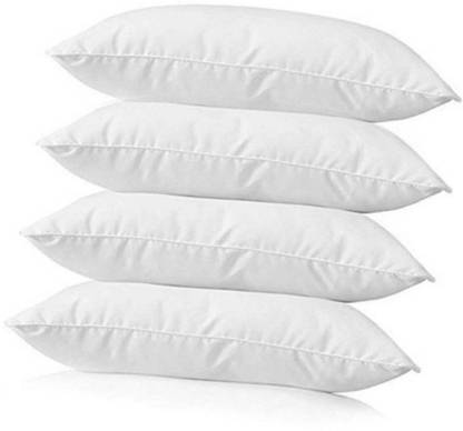 Manswini Creation Microfibre Plain, Size ( 17 x 27 Inch ) Bed/Sleeping Pillow Pack of 4